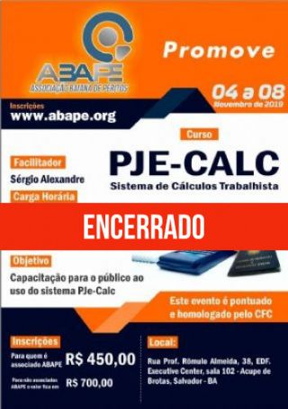 PJe-Calc Sistema de Clculos Trabalhistas