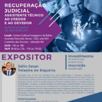 Curso Recuperao Judicial Assistente Tcnico ao credor e ao devedor- Associado Abape tem 20% de desconto!